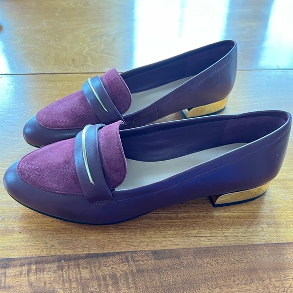 ALDO Women’s Leather Burgundy Loafers size US9 EUR40 - Picture 7 of 9